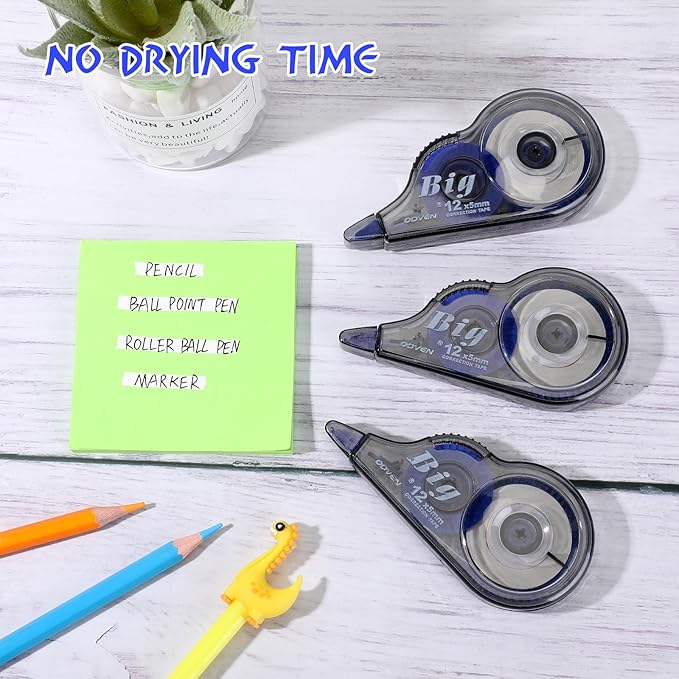 Chivao 48 Pack White Correction Tape, Classroom Correction Tape Wipe out Easy - Image 5