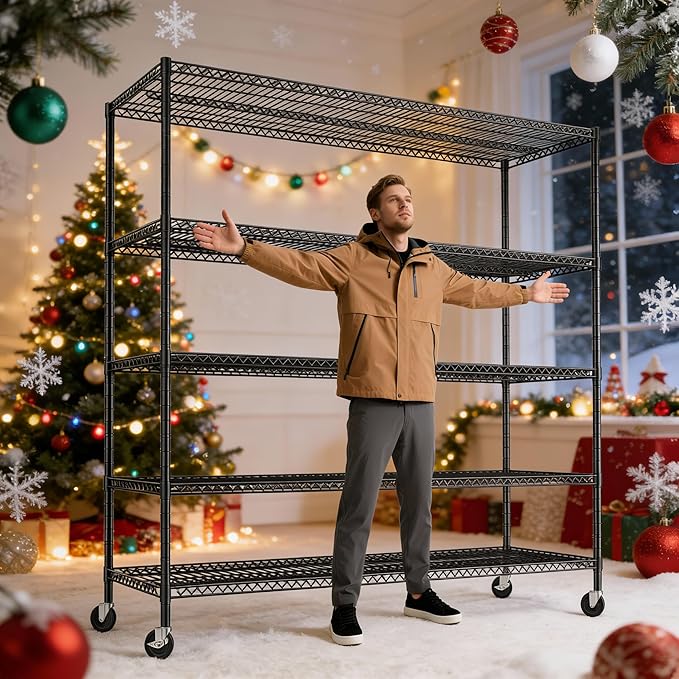 REIBII 85.7"H Garage Shelving 2998LBS Storage Shelves - Image 8