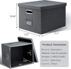 File Organizer, Collapsible Storage Filling Box - Image 2