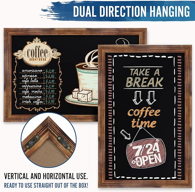 HBCY Creations Rustic Magnetic Wall Chalkboards - Image 3