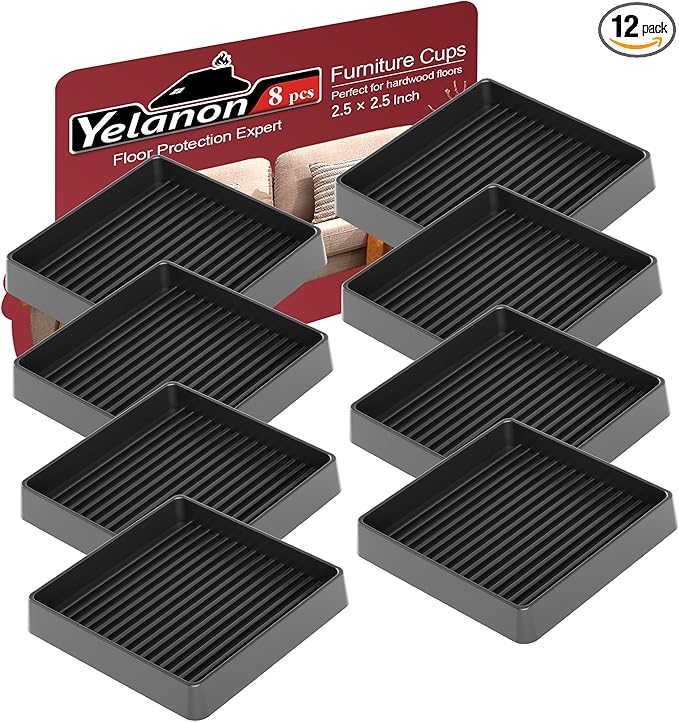 Yelanon 8pcs 2.5" Non Slip Furniture Pads by Yelanon