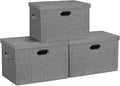 Graciadeco Large 17" 36 Quart Collapsible Stackable Storage Bins by GraciadecoStorage