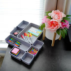 Welaxy Desk Drawer Organizer Tray, 8-Piece Felt Storage Drawer Dividers - Image 3