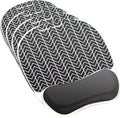 Fellowes Photo Gel Mouse Pad Wrist Rest with MICROBAN - Black Chevron (9549901) (Pack of 4)