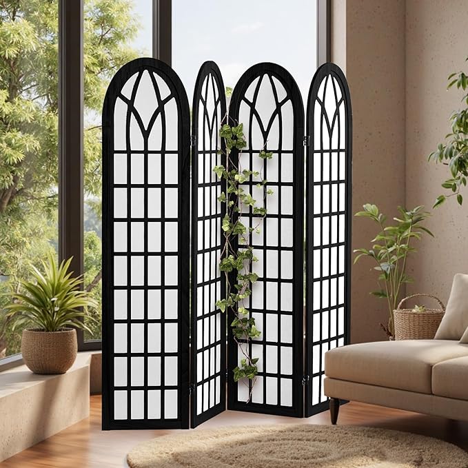 Asnefeli Room Divider 4 Panel, Japanese Shoji Privacy Screen - Image 7