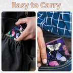 BWEGRHE Slim Credit Card Holder, Color Butterfly RFID Blocking Metal Wallet - Image 7