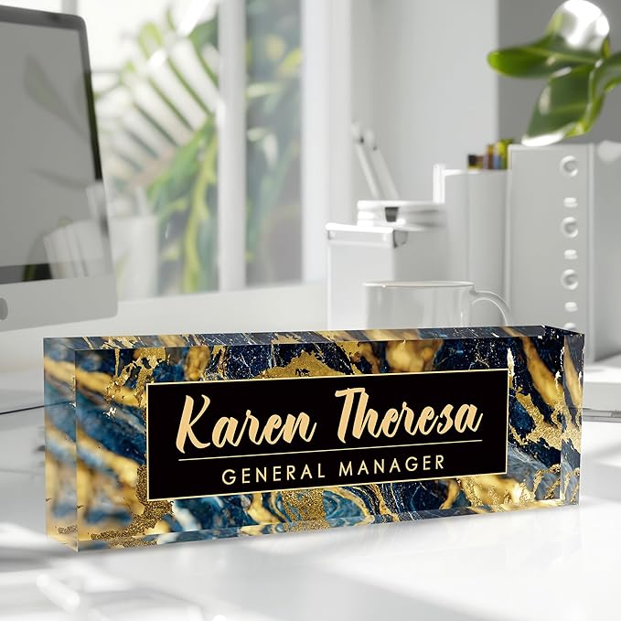 Custom Office Name Plate, Personalized Gifts - Image 2