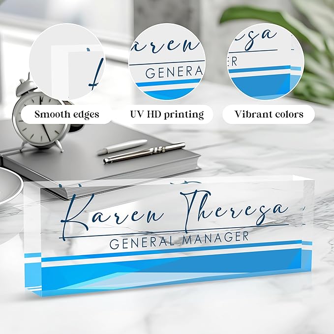 Custom Office Name Plate, Personalized Gifts - Image 3
