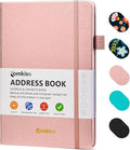 Comkiso Address Book with Individual Alphabetical Tabs Laminated, Large Print by Comkiso