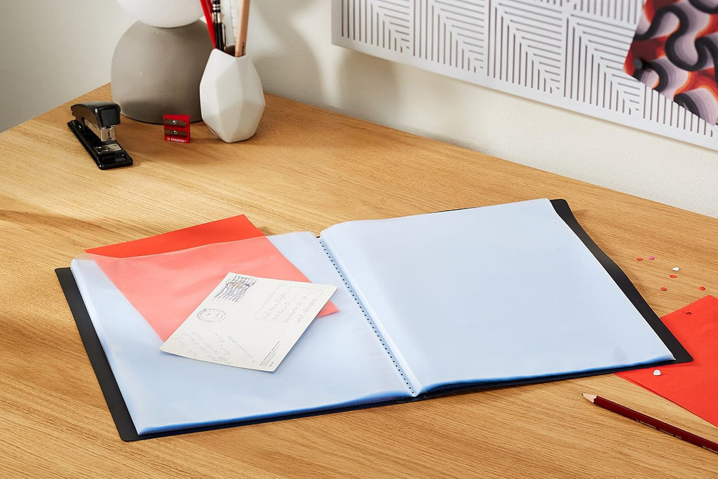 Exacompta Soft PP Display Book, A4, 40 Pockets - Black