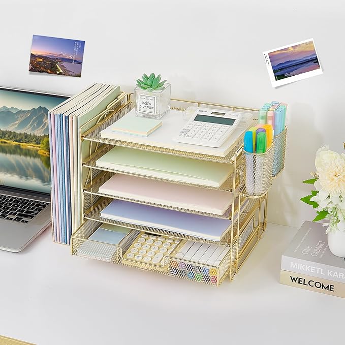 OPNICE Desk Organizer, 5-Tier Paper File Organizer - Image 6