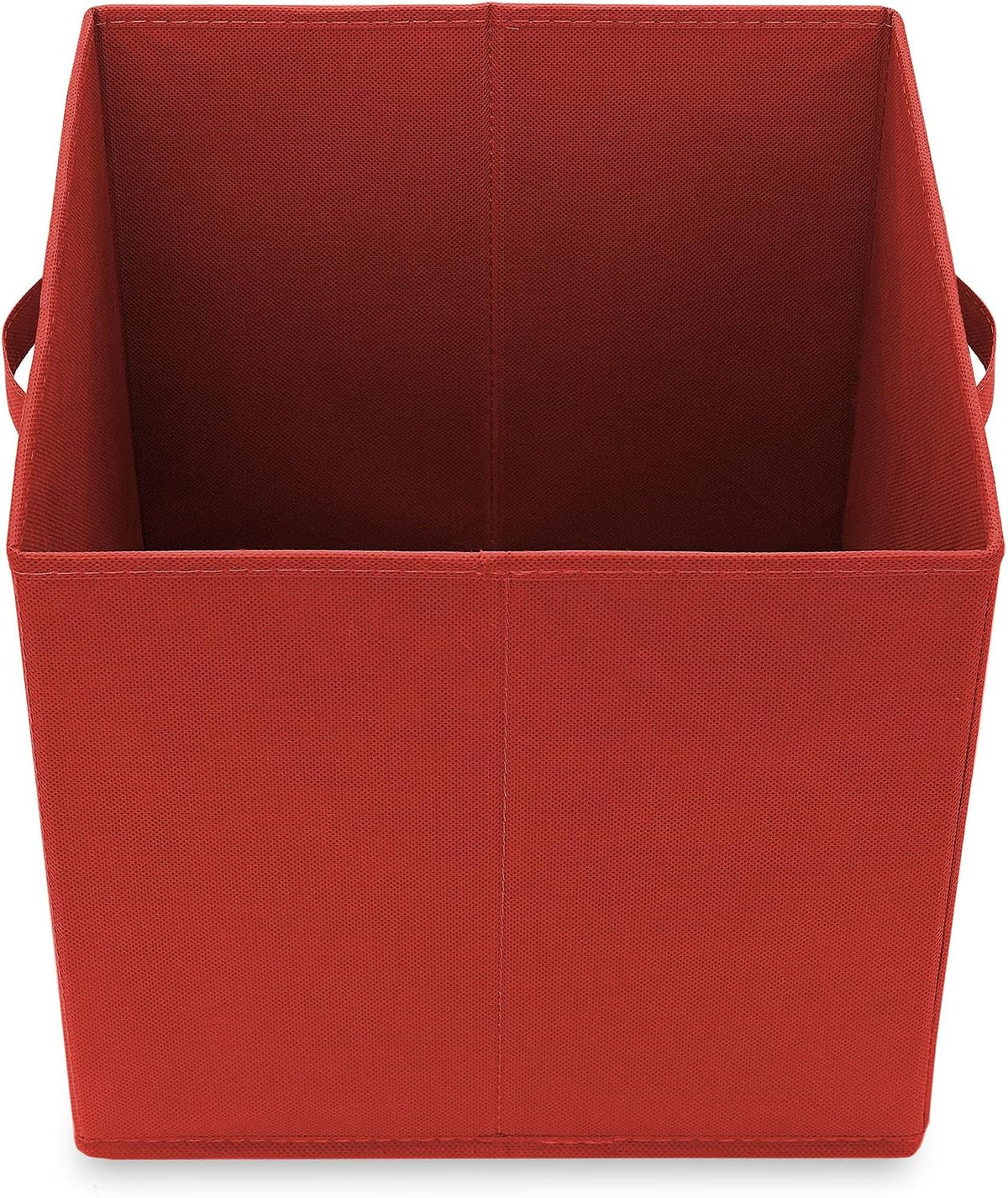 Casafield Set of 6 Collapsible Fabric Cube Storage Bins, Red - 13" Folda...