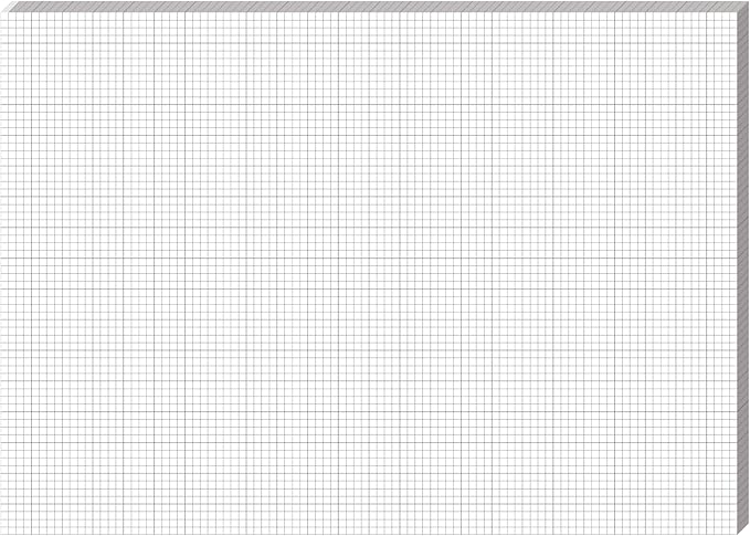 Fuyoooo 25 Sheet Graph Paper Pad 24" x 17" Large Graph 1" and 1/4" Ruled Grid by Fuyoooo