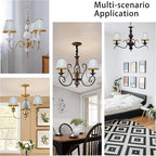 TAaMTYH small lamp shade chandelier shades set of 3，Fabric Lampshade - Image 6