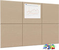 Neatsure Large Cork Board for Wall, 6 Panels Felt Tiles Tack Push Pin Board for by Neatsure