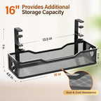 2 Pack Under Desk Cable Management Tray, Cinati Cord Organizers - Image 6