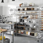 Regal Altair 18" Deep x 60" Wide x 86" Height Wire Shelving Kit | 8-Tier | NSF - Image 2