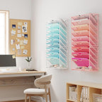 Lavatino 10-Tier Hanging Wall File Folders Organizer - Image 6