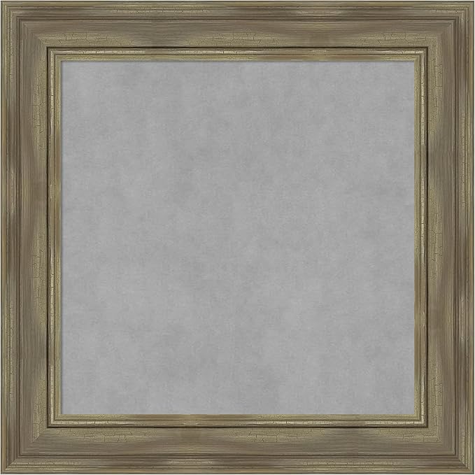 Amanti Art Grey Framed Magnetic Board 26x26 Medium Vision Board by AmantiArt