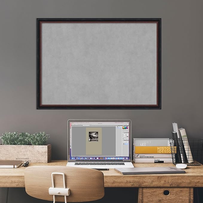 Amanti Art Black Framed Magnetic Board 22x30 Medium Vision Board - Image 6