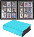 Sibonic 9 Pocket TopLoader Binder, Holds 360 3”x4” Toploader Hard Cases by SIBONIC
