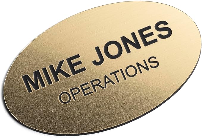 Custom Engraved Name Tag Badges – Personalized Identification by ProvidenceEngraving