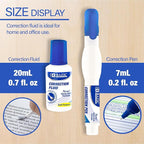 BAZIC Products Correction Fluid, Soft Bristle Brush & Precise Metal Tip - Image 2