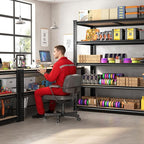 ROOMFAVE 3500LBS Garage Shelving 60" W Metal Shelving 72" H Storage Shelves - Image 6