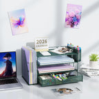 gianotter 4-tier desk organizer with drawers, file holders on a desk or shelf