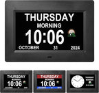 Memwake 7-Inch Digital Watch, Large Font Display, 3 Display Modes, Many Alarms by Unknown