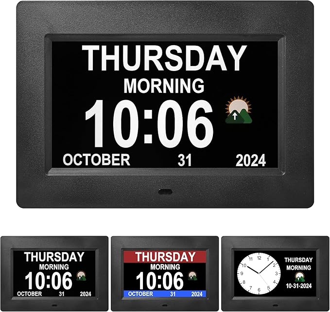 Memwake 7-Inch Digital Watch, Large Font Display, 3 Display Modes, Many Alarms by Unknown