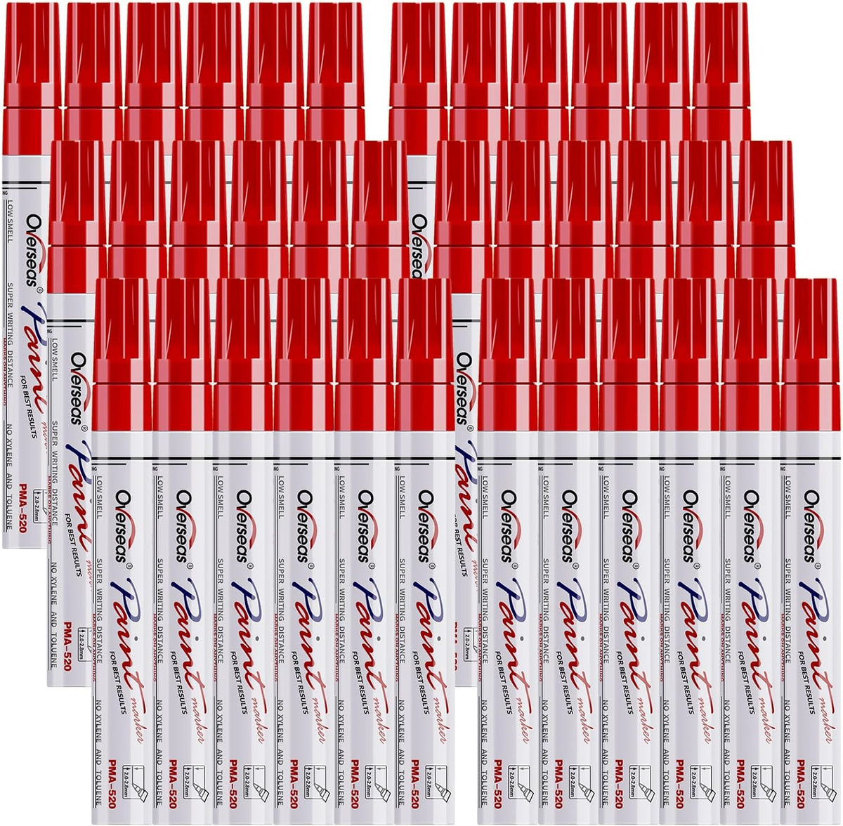 Overseas Red Paint Marker Pens