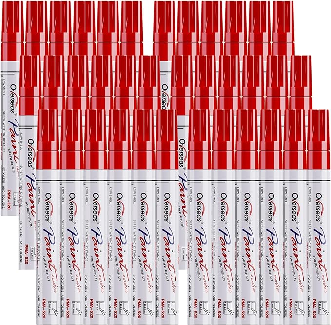 Overseas Red Paint Marker Pens by Overseas