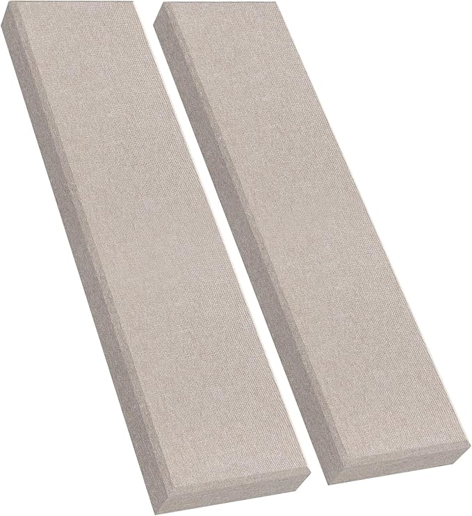 2 Pack 2" Thick Acoustic Panels, 47.24" X 11.81" Fiberglass Wall Panel by UMIACOUSTIC