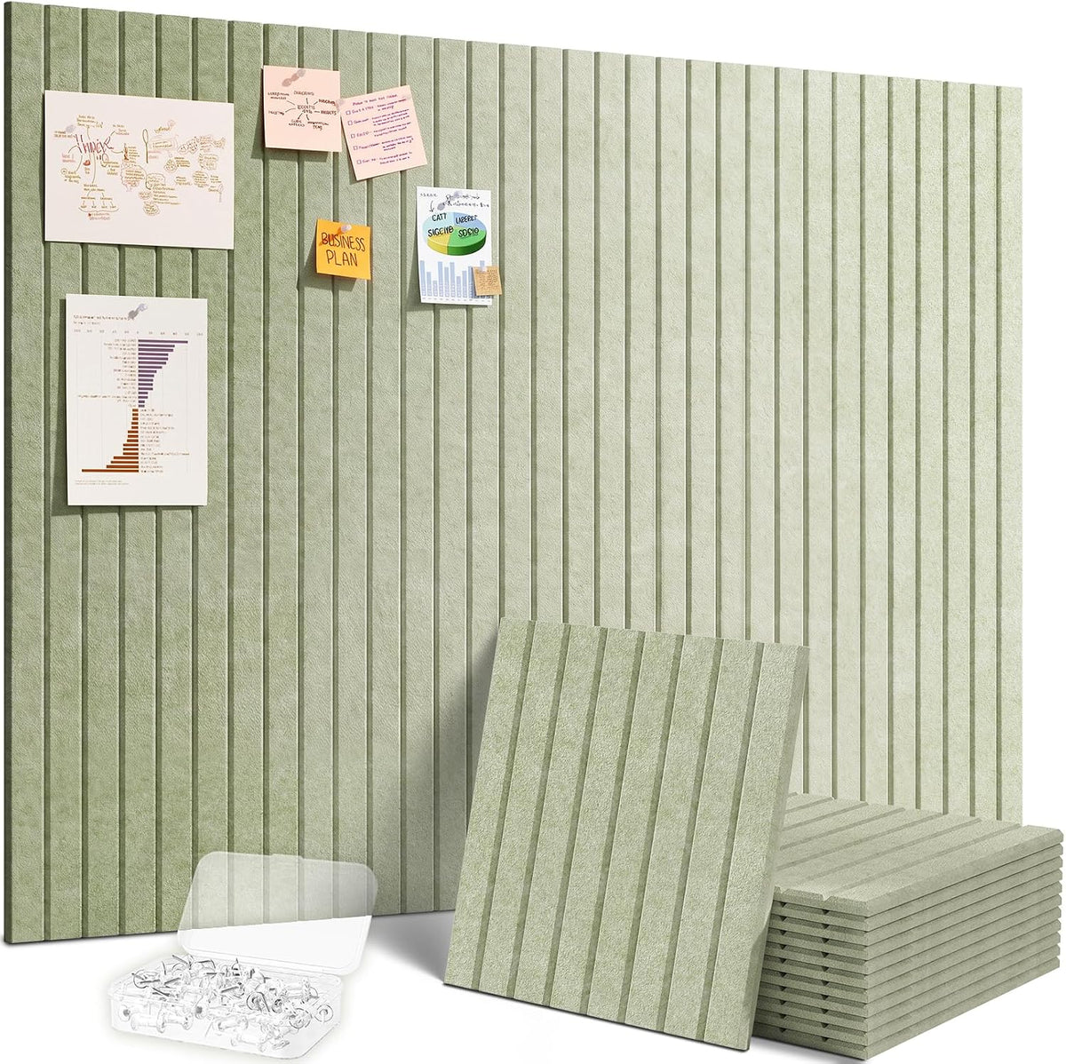 Lifewit Large Felt Bulletin Board with Self-Adhesive 48" x 36" - 12...