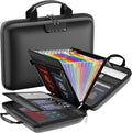 Fireproof File Organizer with Lock, Hard-Shell Case Fireproof Document Box with by Tamfile