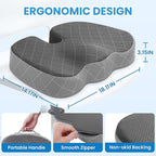 TushGuard Office/Car Seat Cushion, Non-Slip Sciatica & Back Coccyx Tailbone - Image 2