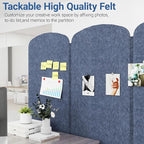 Natwind 5 Panel 122.8 x 71 in Office Room Privacy Protect Space Divider - Image 6