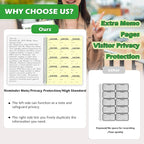 2 Pack Visitor Badges with Carbon Copy Visitor Stickers Letter Size Visitor Log - Image 4