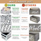 Crushed Diamond Mail Organizer, Crystal Mail Organizer Countertop, Mirror - Image 6