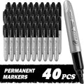 Buecs King Size Permanent Markers, Chisel tip, Waterproof & Smear Proof Markers by Buecs