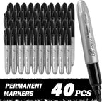 Buecs King Size Permanent Markers, Chisel tip, Waterproof & Smear Proof Markers by Buecs
