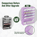 EASEPRES 6 Tier Mesh Hanging Wall File Organizer, Desk Vertical Mail Paper - Image 3