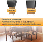 Square Chair Leg Protectors for Hardwood Floors - Image 3