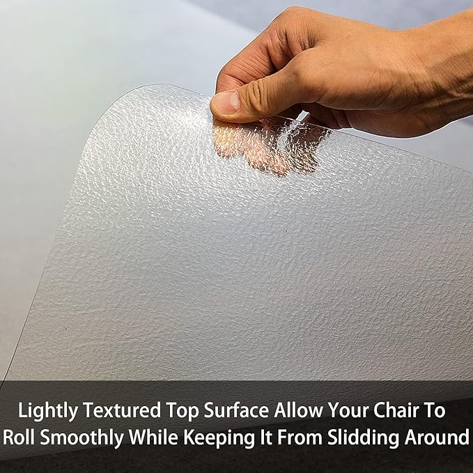 Office Chair Mat for Hardwood Floor, 48”x 36” Clear Floor Protector Mat for - Image 3