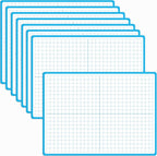 8 Packs XY Axis Graph Dry Erase Board, Double Sided Dry Erase Board Writable by SpriteGru