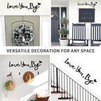 Large Love You Bye Wood Sign Home Decor, Above Door Topper Decoration, Boho - Image 7
