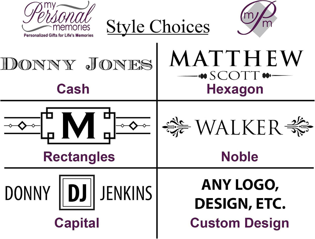 My Personal Memories Personalized Leather Valet Tray Box - Custom Monogrammed...