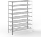 Regal Altair 21" Deep x 54" Wide x 74" Height Wire Shelving Kit | 8-Tier | NSF