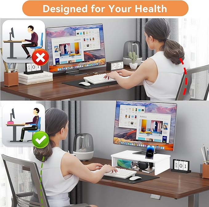 Qupui 21" Monitor Stand Riser - Image 5